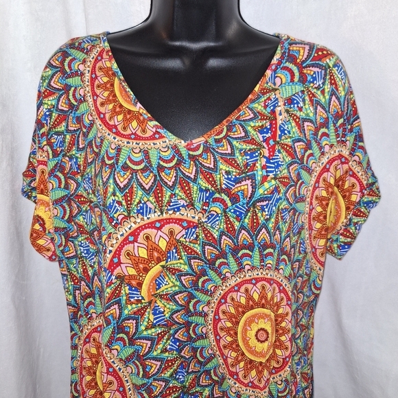 Colorful Patterned Dress - Picture 2 of 5